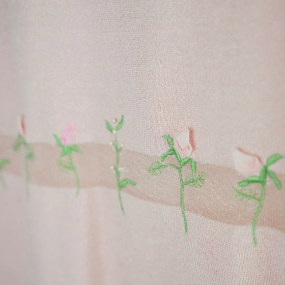 Escada Pink Floral-Embroidered Knit Tank - Picture 3 of 4